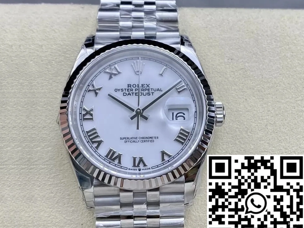 Datejust White Dial VS 36MM M126234-0025 Factory Rolex 0119